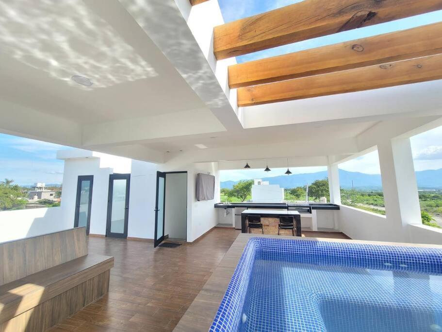 Casa Lua Tequesquitengo. Alberca, Jacuzzi Y Roof Exterior photo